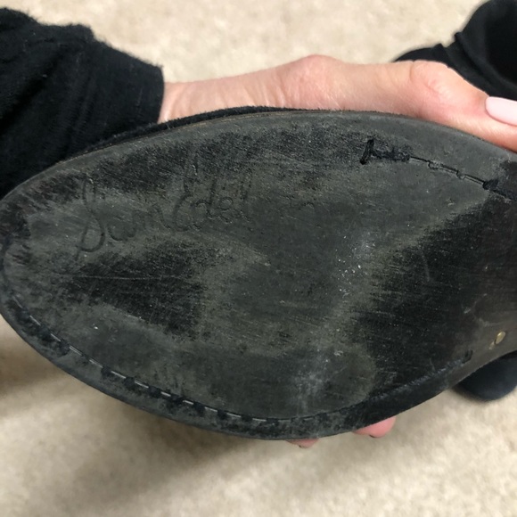 Black suede Sam Edelman booties - Picture 2 of 4